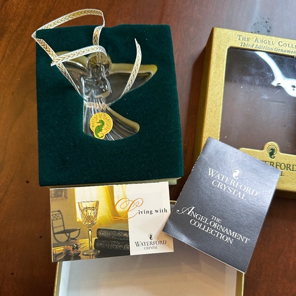 1997 Waterford Crystal Christmas Angel Ornament - Picture 3 of 7